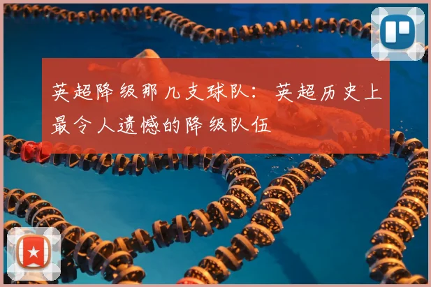 英超降级那几支球队：英超历史上最令人遗憾的降级队伍
